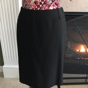 Talbots 6P trendy Black Skirt.